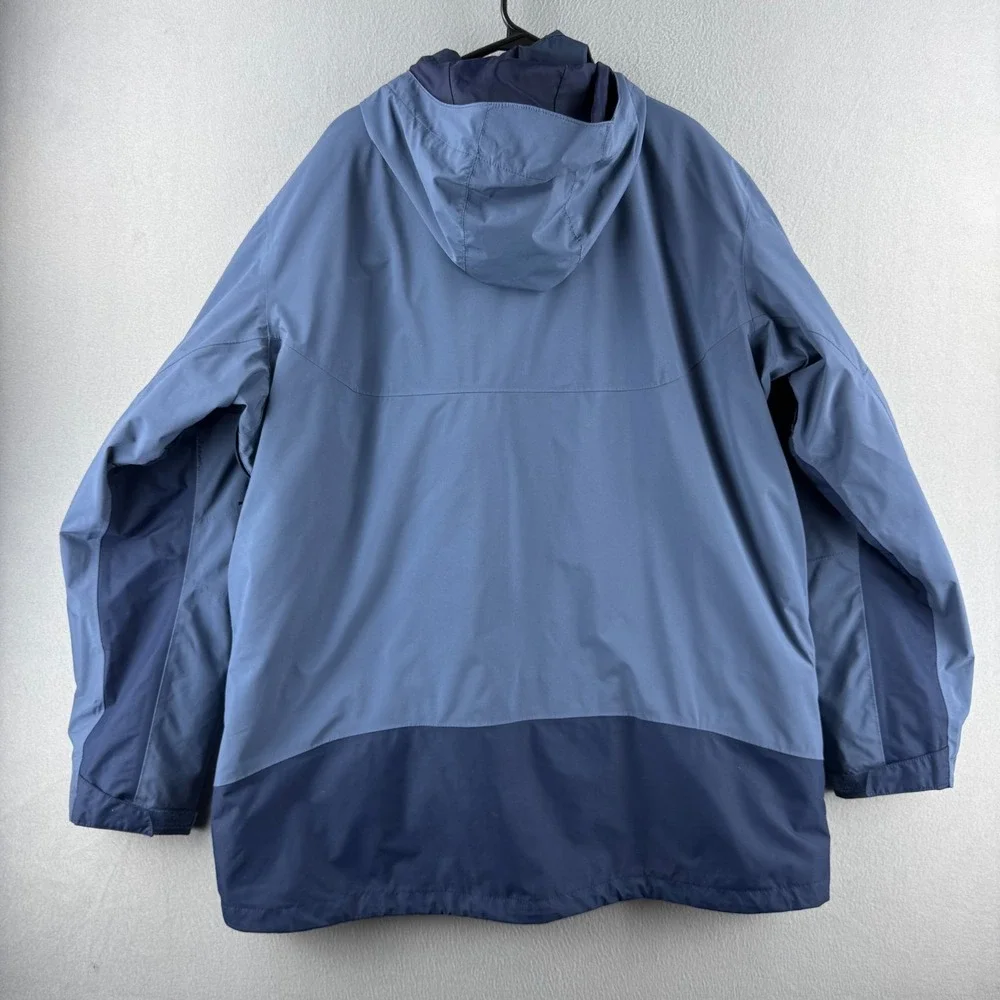 Columbia Lhotse III Interchange Jacket Mens 2XT 2XL Tall Blue 3 in 1 Omnitech